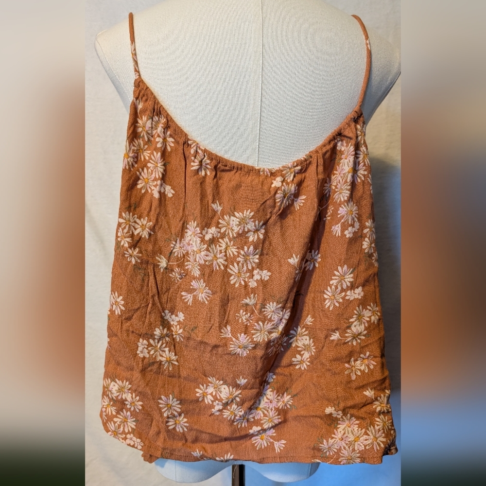 Mango Orange Sleeveless Backless Camisole